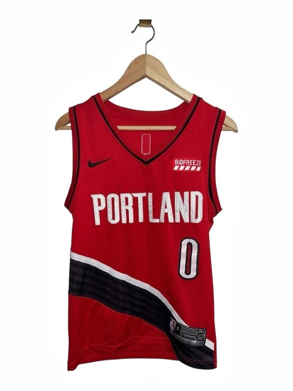 Damian Lillard Portland Trail Blazers Nike Youth Small S 8 Jersey Biofreeze Red